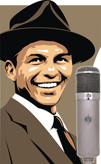 Frank Sinatra With Microphone