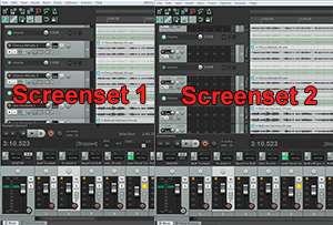 Pic of Screensets in Reaper