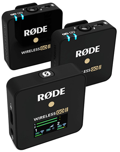 The RODE Wireless Go II Wireless Microphone System (Lapel Mic)